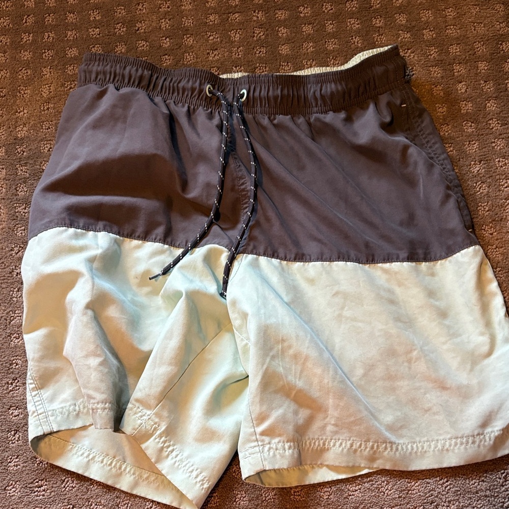 Men's Two-Tone Swim Shorts